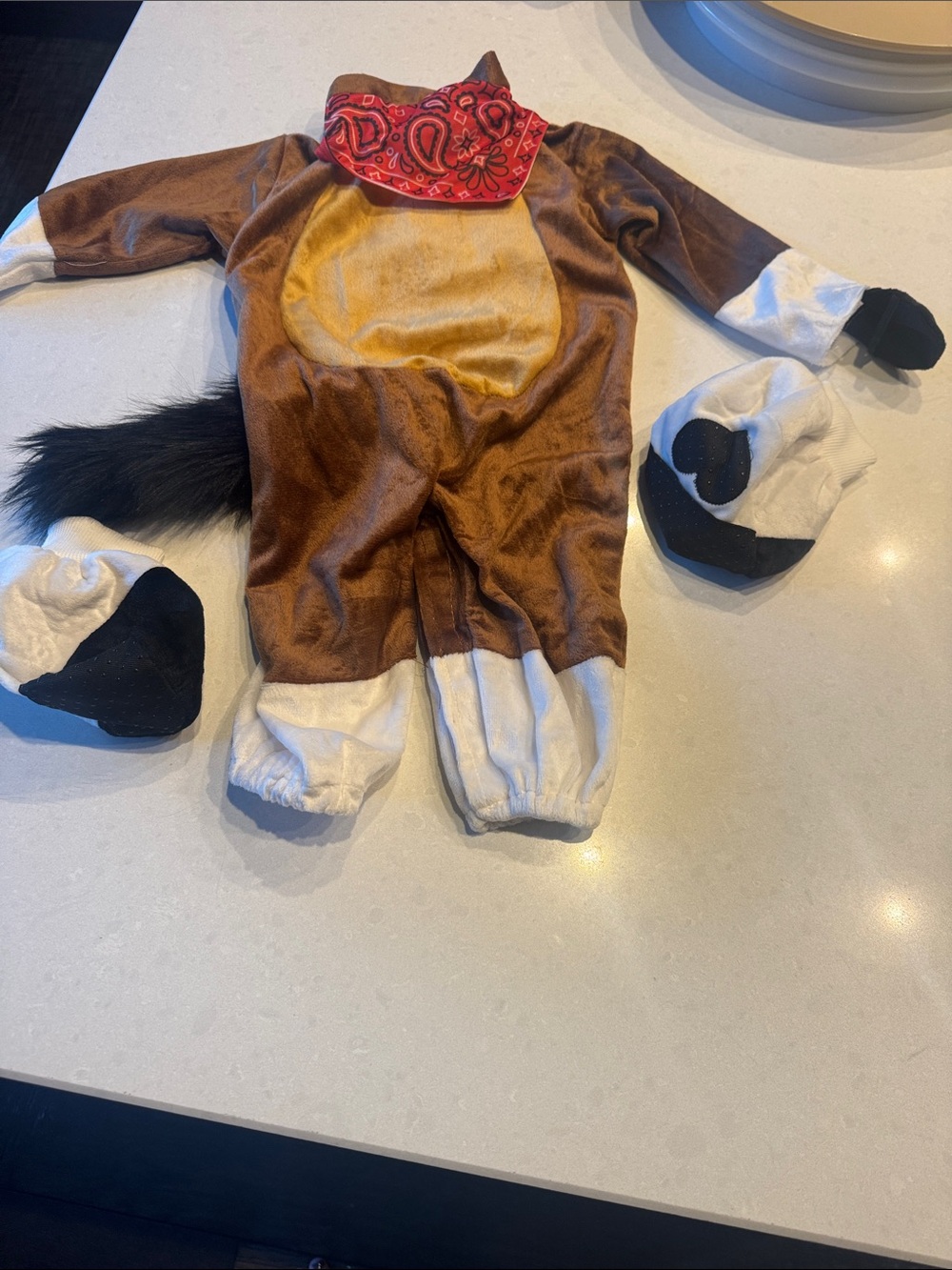 Kids giddy up pony Costume Bandana hoofs super cute see measurements on 6-12 mo